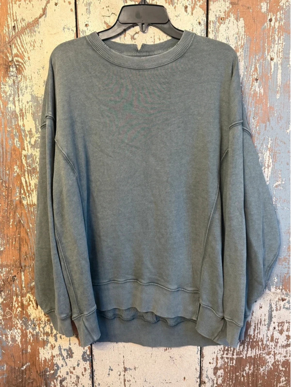 Aerie Sweatshirt Washed Sage Green Oversized Sweatshirt, size Small